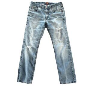 Tommy Bahama 32 x 28 Light Wash Distressed Athletic Straight